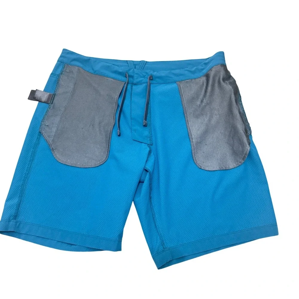 The North Face Hiking Shorts Mens 36 Blue Teal Regular Fit Technical‎ Outdoor